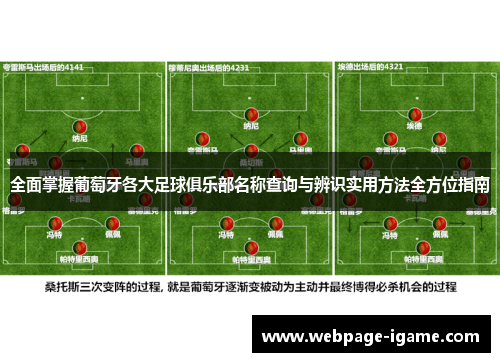 全面掌握葡萄牙各大足球俱乐部名称查询与辨识实用方法全方位指南 全面掌握葡萄牙各大足球俱乐部名称查询与辨识实用方法全方位指南